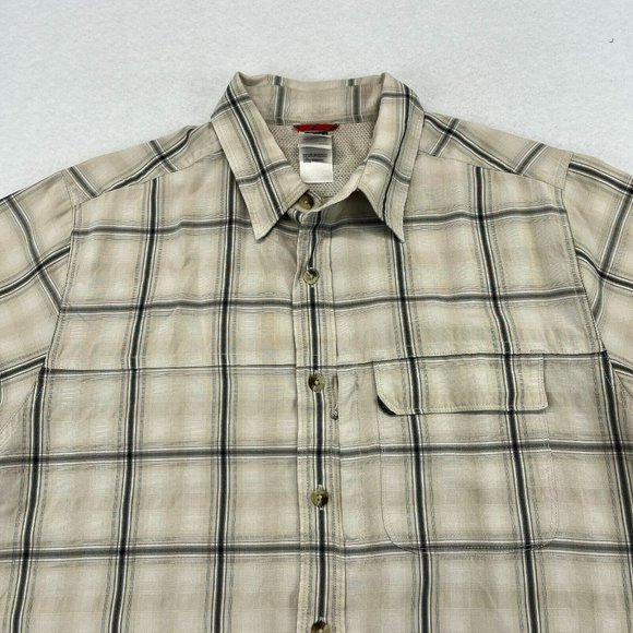 The North Face Button Up Shirt Medium Men's Short Sleeve Modal Blend Casual - Picture 2 of 11